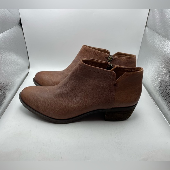 Lucky Brand Bardon 2 Women's Tan Ankle Boots size 7.5 - Picture 1 of 10